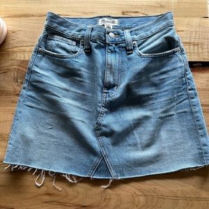 Madewell denim skirt